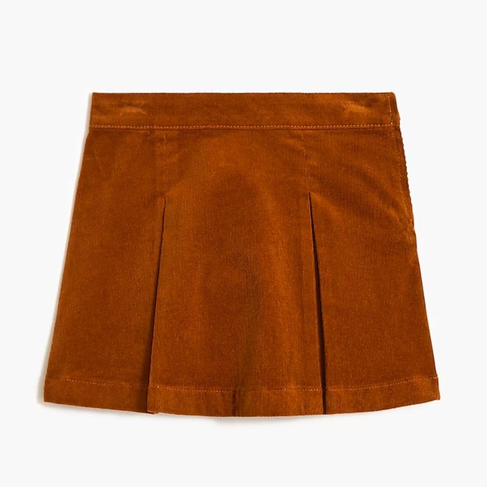 J. Crew Factory Crewcuts Girls' corduroy pleated skirt • size 4/5 • NWT • CB570